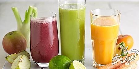 مصرف آب سبزیجات و میوه ها در وعده صبحانه  بهترین نوشیدنی برای صبحانه طب سنتی, طرز تهیه نوشیدنی برای صبحانه, اضافه کردن آب میوه به برنامه صبحانه